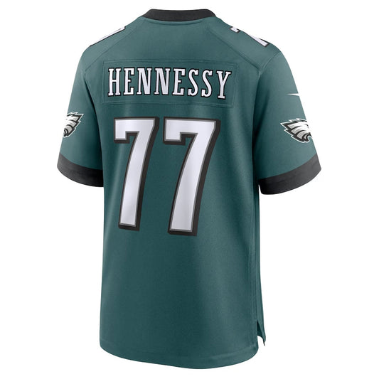 Philadelphia Eagles #77 Matt Hennessy Game Jersey - Midnight Green American Football Jerseys