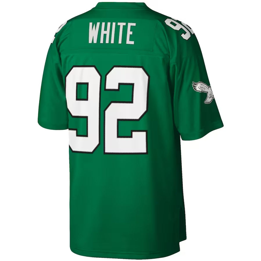 Philadelphia Eagles #92 Reggie White Mitchell & Ness Big & Tall 1990 Retired Player Replica Jersey - Kelly Green Stitched American Football Jerseys