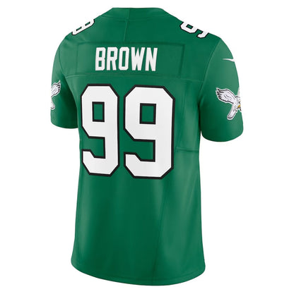 Philadelphia Eagles #99 Jerome Brown Alternate Vapor F.U.S.E. Limited Jersey - Kelly Green American Football Jerseys