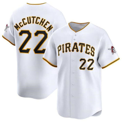 Pittsburgh Pirates #22 Andrew McCutchen White Home Limited Baseball Stitched Jersey