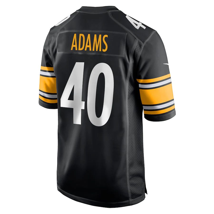 Pittsburgh Steelers #40 Andrew Adams Black Game Player Jersey Stitched American Football Jerseys