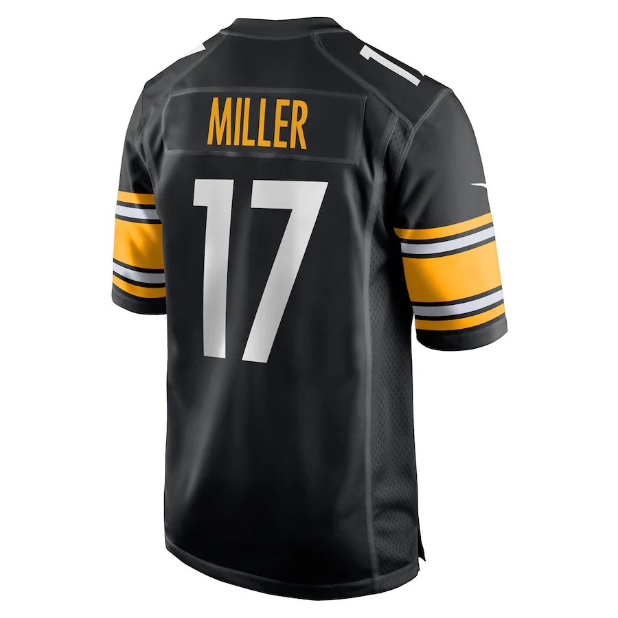 Pittsburgh Steelers #17 Anthony Miller Black Game Jersey Stitched American Football Jerseys