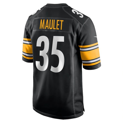 Pittsburgh Steelers #35 Arthur Maulet Black Game Jersey Stitched American Football Jerseys