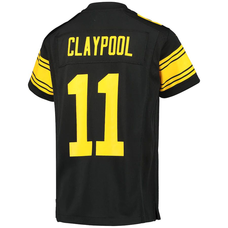 Pittsburgh Steelers #11 Chase Claypool Black Alternate Player Game Jersey Stitched American Football Jerseys