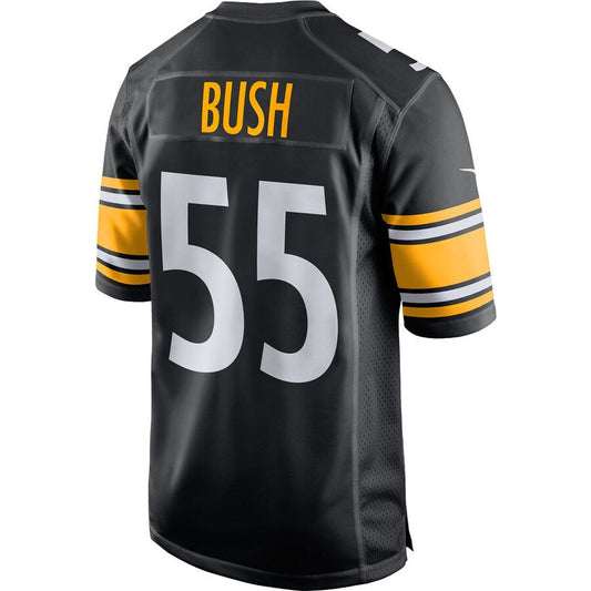 Pittsburgh Steelers #55 Devin Bush Black Game Player Jersey Stitched American Football Jerseys