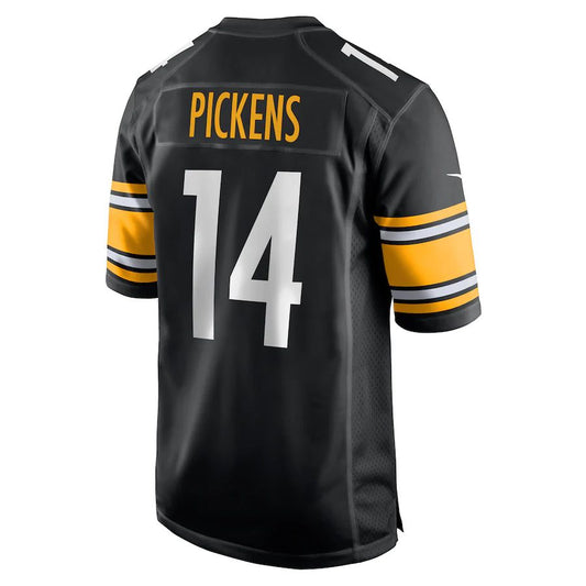 Pittsburgh Steelers #14 George Pickens Black Game Player Jersey Stitched American Football Jerseys