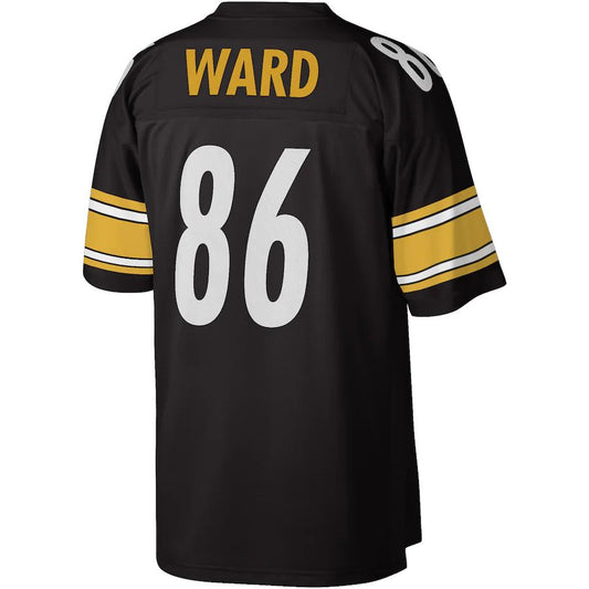 Pittsburgh Steelers #86 Hines Ward Mitchell & Ness Black Legacy Replica Jersey Stitched American Football Jerseys