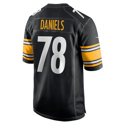 Pittsburgh Steelers #78 James Daniels Black Game Player Jersey Stitched American Football Jerseys