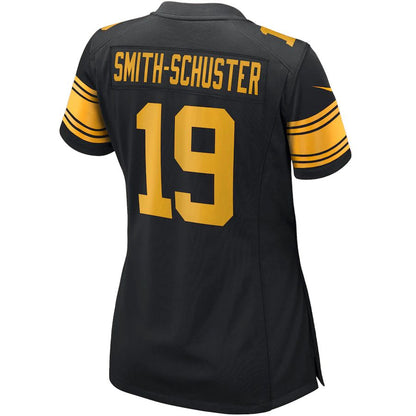 Pittsburgh Steelers #19 JuJu Smith-Schuster Black Alternate Game Player Jersey Stitched American Football Jerseys