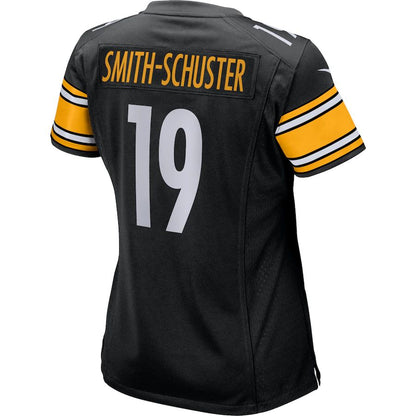 Pittsburgh Steelers #19 JuJu Smith-Schuster Black Game Player Jersey Stitched American Football Jerseys