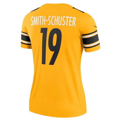 Pittsburgh Steelers #19 JuJu Smith-Schuster Gold Inverted Legend Jersey Stitched American Football Jerseys