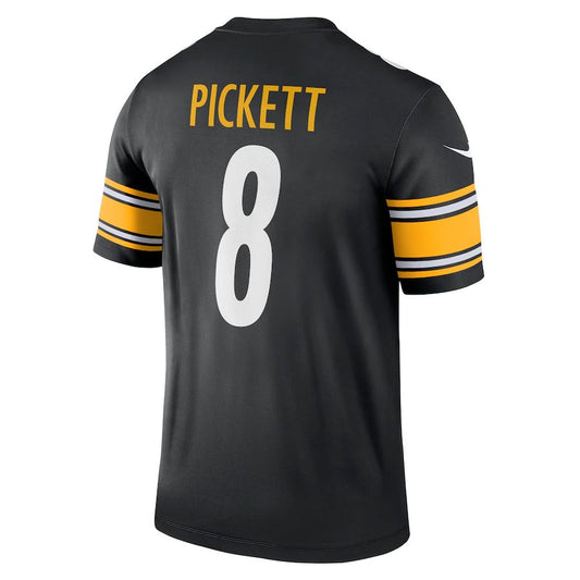 Pittsburgh Steelers #8 Kenny Pickett Black Legend Jersey Stitched American Football Jerseys