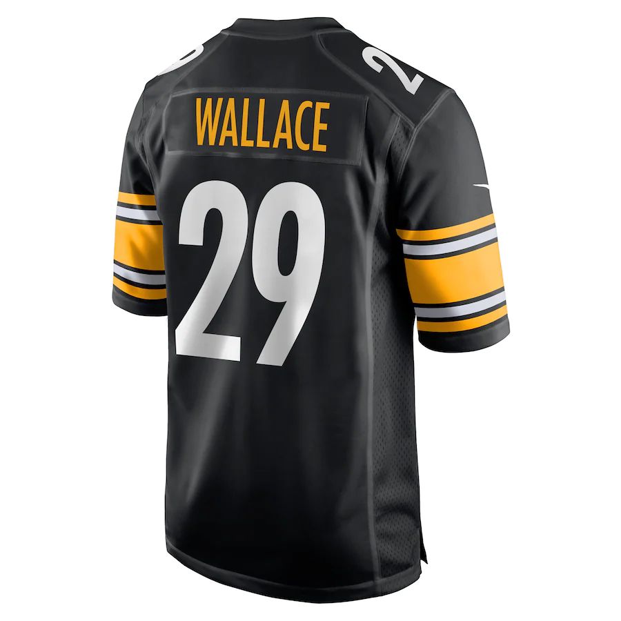 Pittsburgh Steelers #29 Levi Wallace Black Game Player Jersey Stitched American Football Jerseys