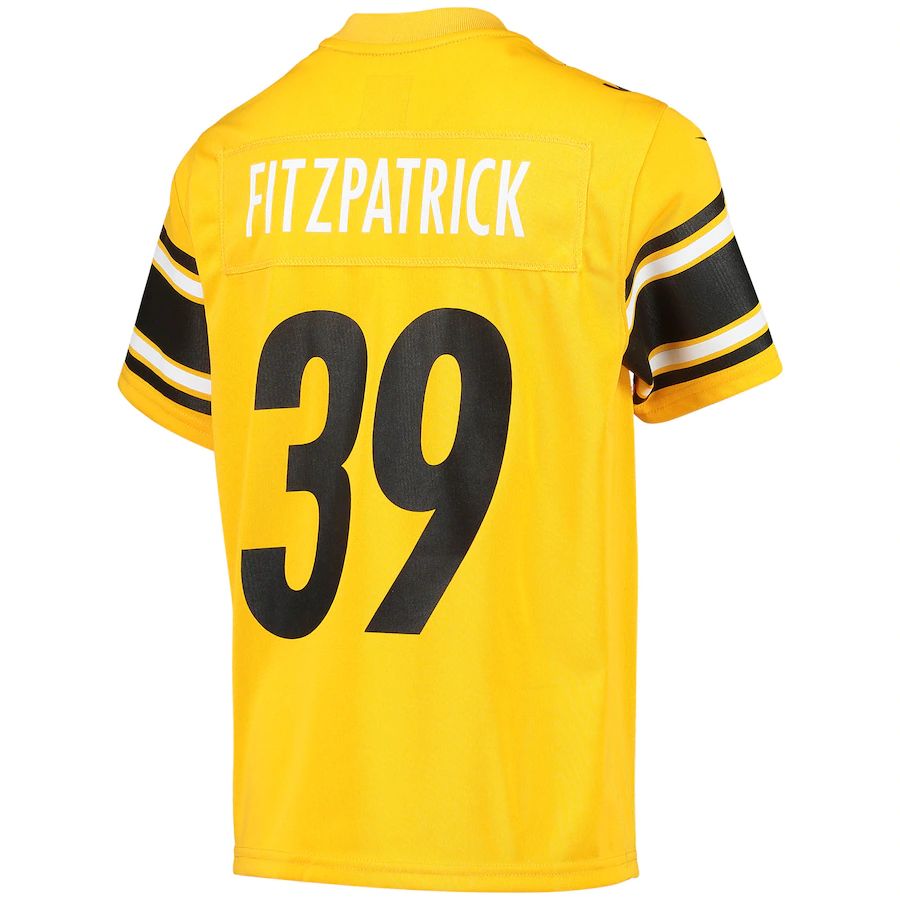 Pittsburgh Steelers #39 Minkah Fitzpatrick Gold Inverted Team Game Jersey Stitched American Football Jerseys