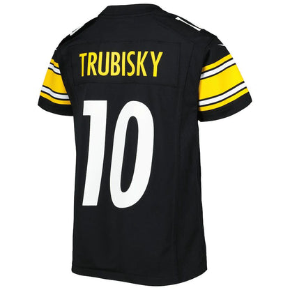 Pittsburgh Steelers #10 Mitchell Trubisky Black Game Jersey Stitched American Football Jerseys