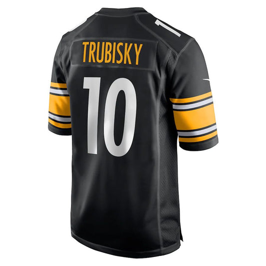 Pittsburgh Steelers #10 Mitchell Trubisky Black Player Game Jersey Stitched American Football Jerseys