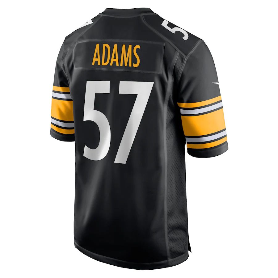 Pittsburgh Steelers #57 Montravius Adams Black Game Player Jersey Stitched American Football Jerseys