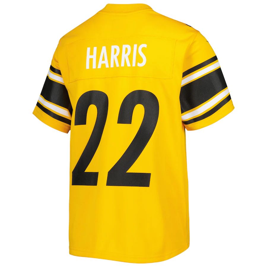 Pittsburgh Steelers #22 Najee Harris Gold Inverted Game Jersey Stitched American Football Jerseys