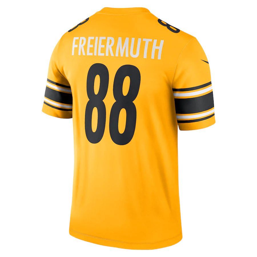 Pittsburgh Steelers #88 Pat Freiermuth Gold Inverted Legend Jersey Stitched American Football Jerseys