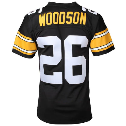 Pittsburgh Steelers #26 Rod Woodson Mitchell & Ness Black Retired Player Legacy Replica Jersey Stitched American Football Jerseys