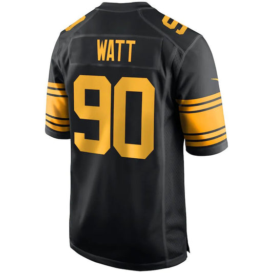 Pittsburgh Steelers #90 T.J. Watt Black Alternate Game Player Jersey Stitched American Football Jerseys