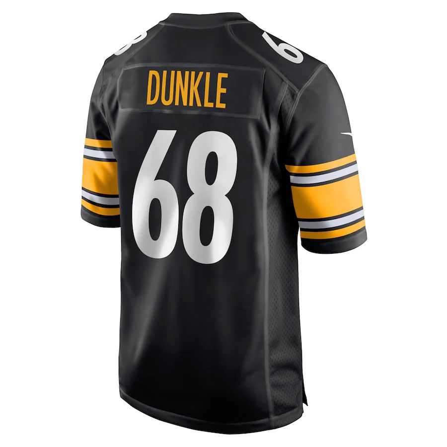 Pittsburgh Steelers #68 William Dunkle Black Game Player Jersey Stitched American Football Jerseys