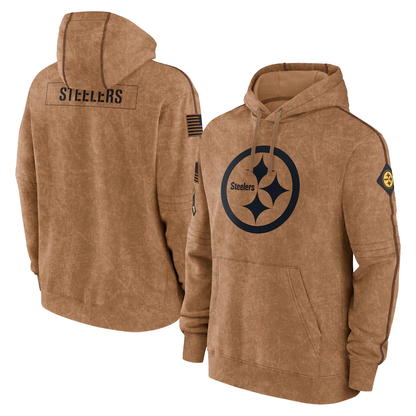 Pittsburgh Steelers 2023 Salute To Service Club Pullover Hoodie Cheap sale Birthday and Christmas gifts Stitched American Football Jerseys