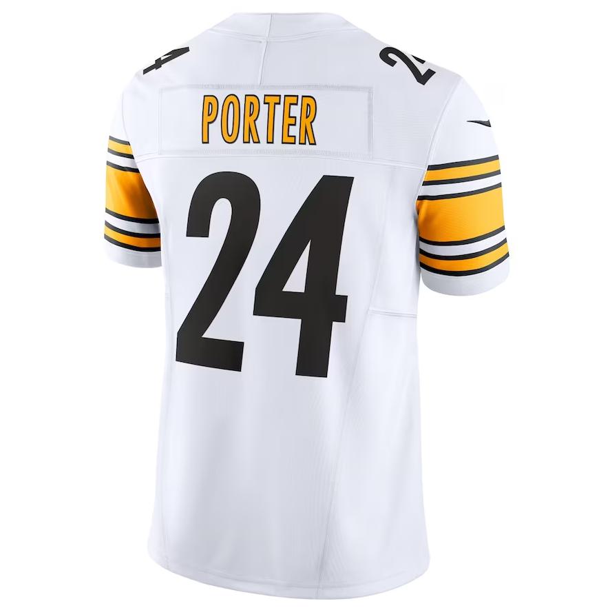 Pittsburgh Steelers #24 Joey Porter Jr. White Game Player Jersey Stitched American Football Jerseys