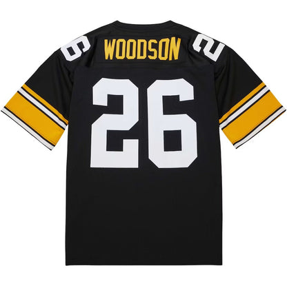 Pittsburgh Steelers #26 Rod Woodson 1988 Mitchell & Ness Authentic Throwback Retired Player Jersey - Black Stitched American Football Jerseys