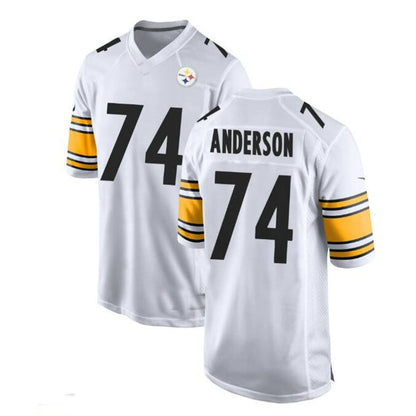 Pittsburgh Steelers #74 Spencer Anderson Game Jersey - White Stitched American Football Jerseys