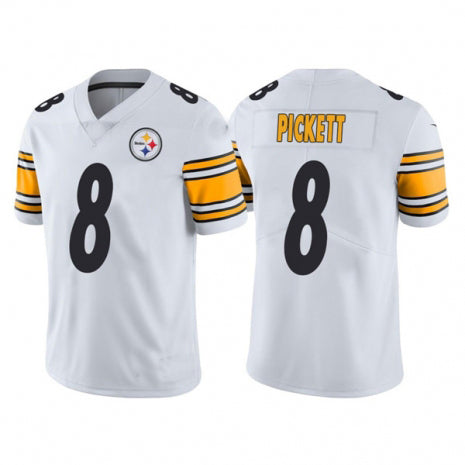 Pittsburgh Steelers #8 Kenny Pickett 2022 White Vapor Untouchable Limited Jersey Stitched American Football Jerseys