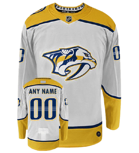 Nashville Predators Away White Team Jersey