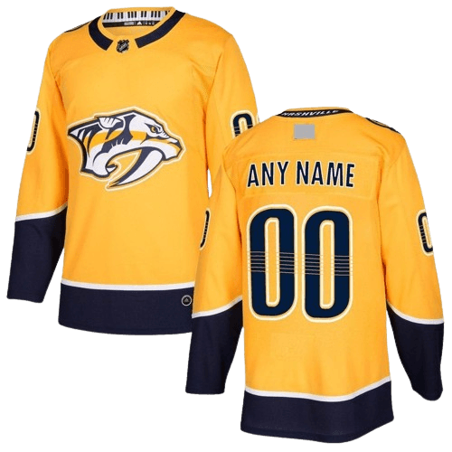 Nashville Predators Home Yellow Team Jersey