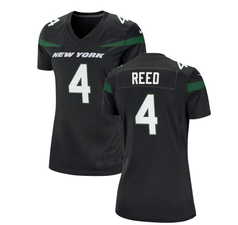 New York Jets #4 DJ Reed Black  Game Jersey Stitched American Football Jerseys