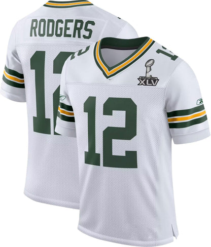 Green Bay PackersPackers #12 Aaron Rodgers  White Legend Jersey Stitched American Football Jerseys