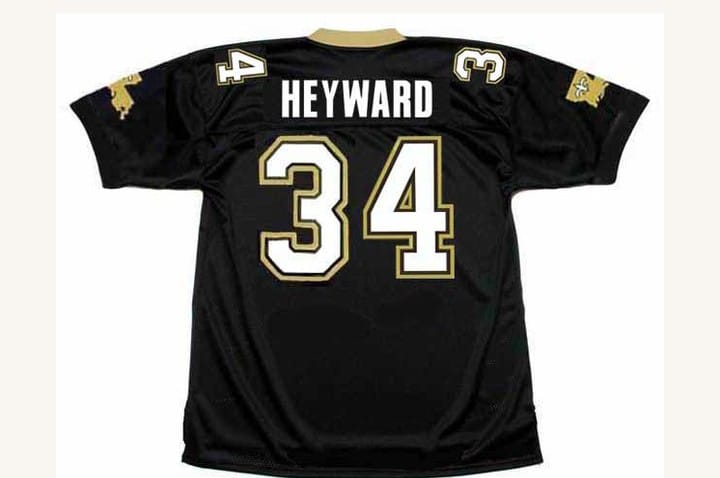 NO.Saints #34 Heyward Mitchell & Ness Stitched American Football Jerseys