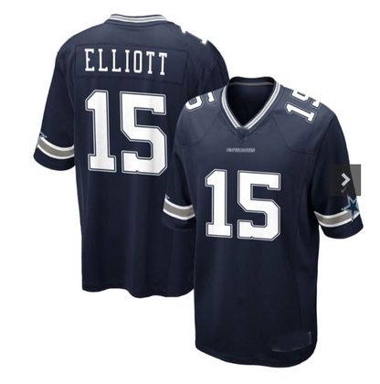 Dallas Cowboys #15 Ezekiel Elliott Vapor Limited Jersey - Navy Stitched American Football Jerseys