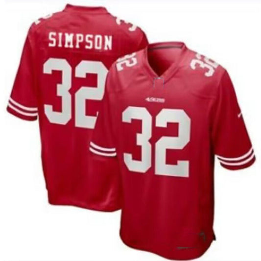 San Francisco 49ers #32 O.J. Simpson Game Player Jersey Stitched American Football Jerseys