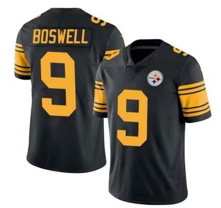 Pittsburgh Steelers #9 Chris Boswell Black Vapor Untouchable Color Rush Limited Player Jersey Stitched American Football Jerseys