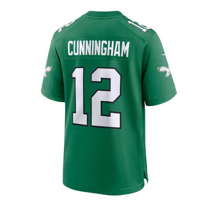 Philadelphia Eagles #12 Randall Cunningham Alternate Retired Player Game Jersey - Kelly Green Stitched American Football Jerseys