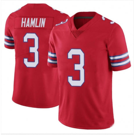 Buffalo  Bills #3 Damar Hamlin Red Limited Jersey  Stitched American Football Jerseys