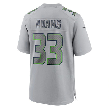 S.Seahawks #33 Jamal Adams Gray Atmosphere Fashion Game Jersey Stitched American Football Jerseys