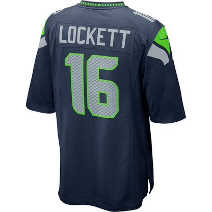 S.Seahawks #16 Tyler Lockett  College Navy Game Jersey Stitched American Football Jerseys