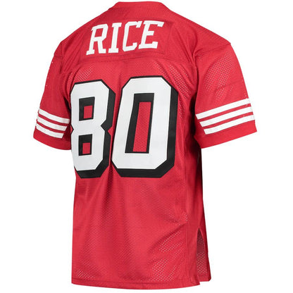 San Francisco 49ers #80 Jerry Rice Mitchell & Ness Scarlet 1994 Authentic Retired Player Jersey Stitched American Football Jersey