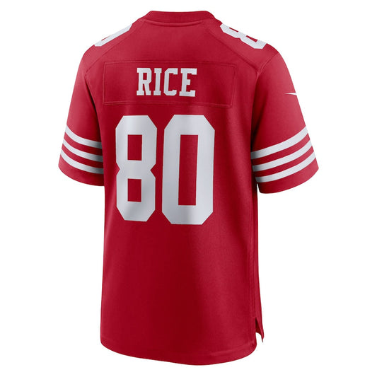 San Francisco 49ers #80 Jerry Rice Scarlet Retired Alternate Game Jersey Stitched American Football Jersey