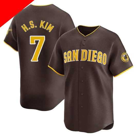 San Diego Padres #7 Ha-Seong Kim Brown Cool Base Stitched Baseball Jersey