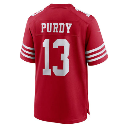 San Francisco 49ers #13 Brock Purdy Scarlet Game Player Jersey Stitched American Football Jerseys