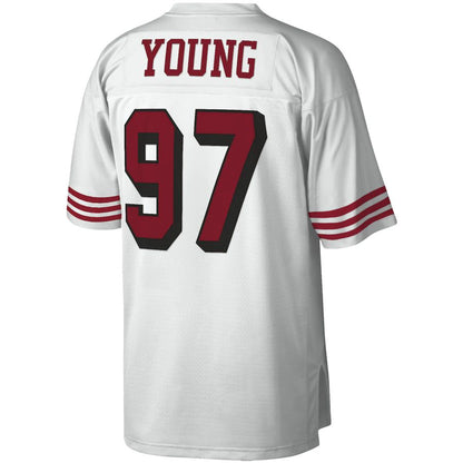 San Francisco 49ers #97 Bryant Young Mitchell & Ness White 1994 Legacy Replica Jersey Stitched American Football Jerseys