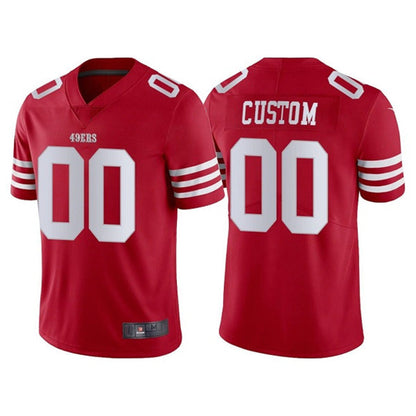 Custom San Francisco 49ers 2022 New Scarlet Vapor Untouchable Stitched Football Jersey Stitched American Football Jerseys