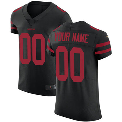 Custom San Francisco 49ers Black Alternate Vapor Untouchable Custom Elite Jersey Stitched American Football Jerseys